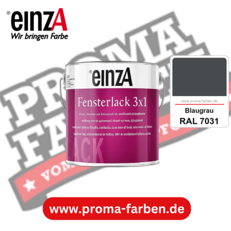 einzA Fensterlack 3x1 kaufen bei Proma Farben RAL 7031 Blaugrau