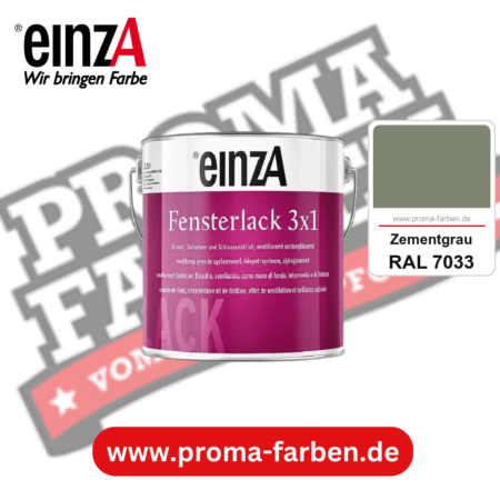 einzA Fensterlack 3x1 kaufen bei Proma Farben RAL 7033 Zementgrau