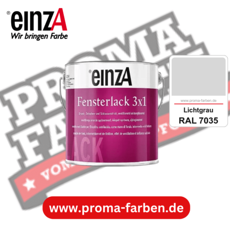 einzA Fensterlack 3x1 kaufen bei Proma Farben RAL 7035 Lichtgrau