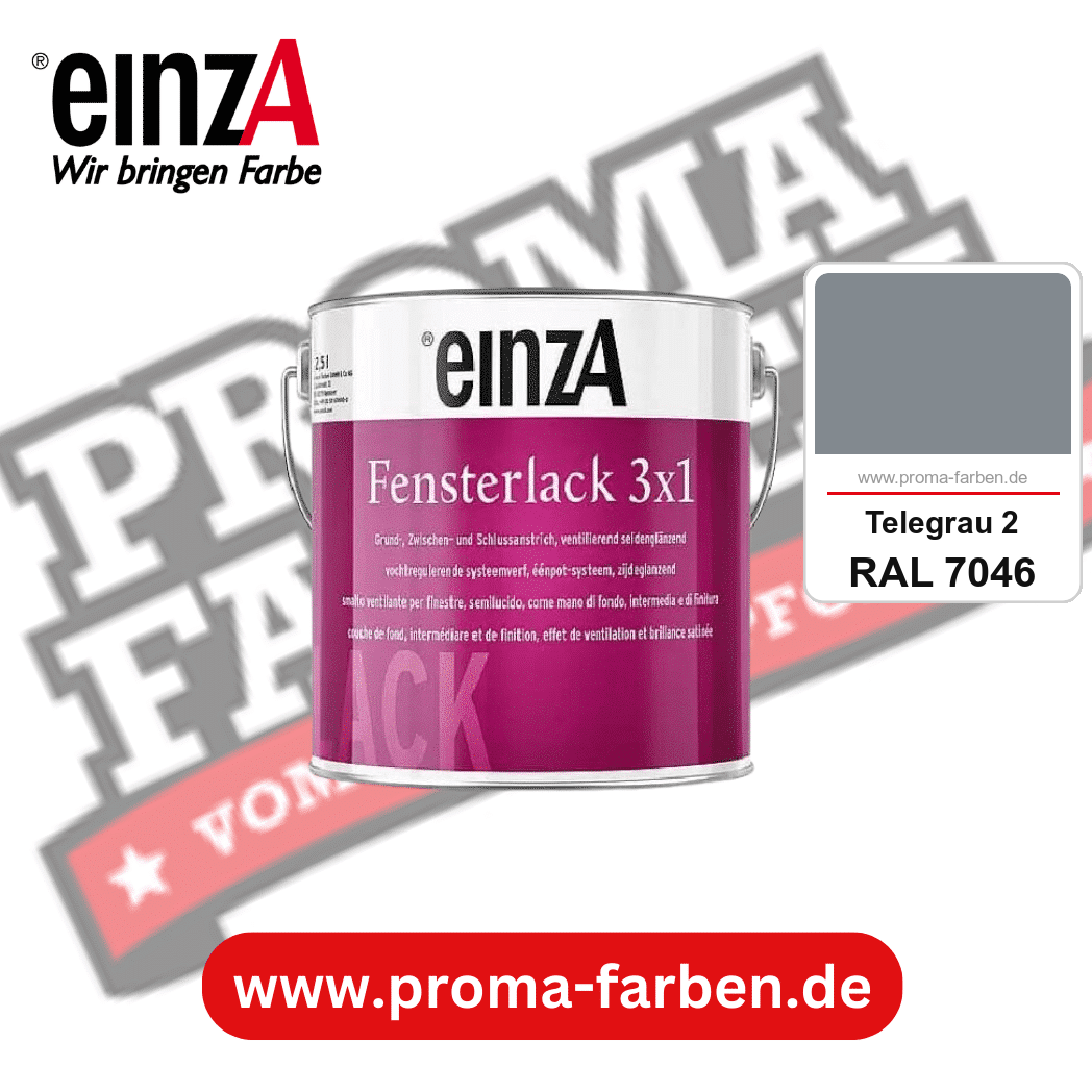 einzA Fensterlack 3x1 kaufen bei Proma Farben RAL 7046 Telegrau 2