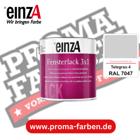 einzA Fensterlack 3x1 kaufen bei Proma Farben RAL 7047 Telegrau 4