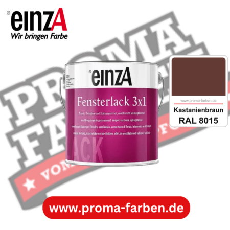 einzA Fensterlack 3x1 kaufen bei Proma Farben RAL 8015 Kastanienbraun