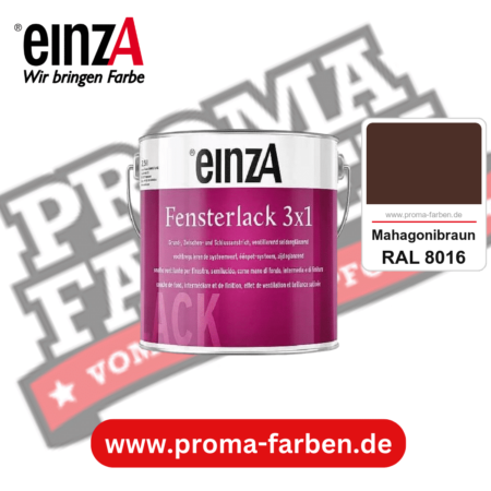 einzA Fensterlack 3x1 kaufen bei Proma Farben RAL 8016 Mahagonibraun