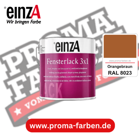 einzA Fensterlack 3x1 kaufen bei Proma Farben RAL 8023 Orangebraun