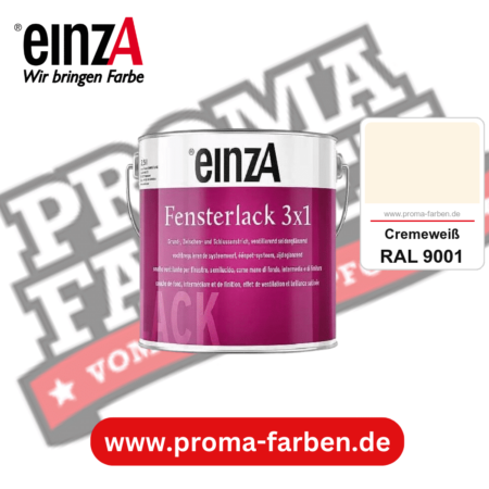 einzA Fensterlack 3x1 kaufen bei Proma Farben RAL 9001 Cremeweiß