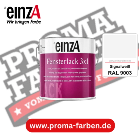 einzA Fensterlack 3x1 kaufen bei Proma Farben RAL 9003 Signalweiß