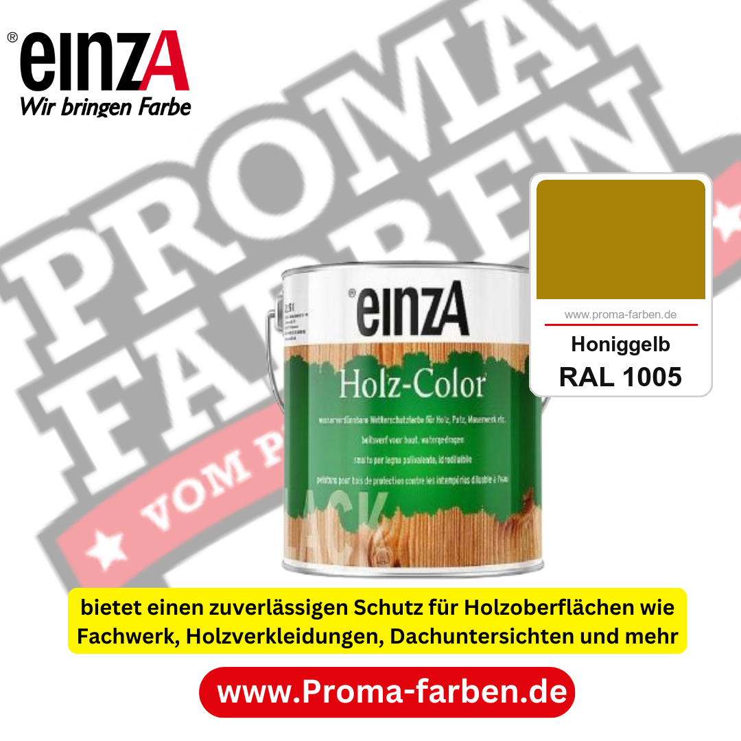 einzA Holz-Color kaufen bei Proma Farben RAL 1005 Honiggelb