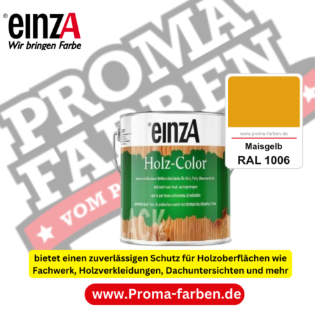 einzA Holz-Color kaufen bei Proma Farben RAL 1006 Maisgelb