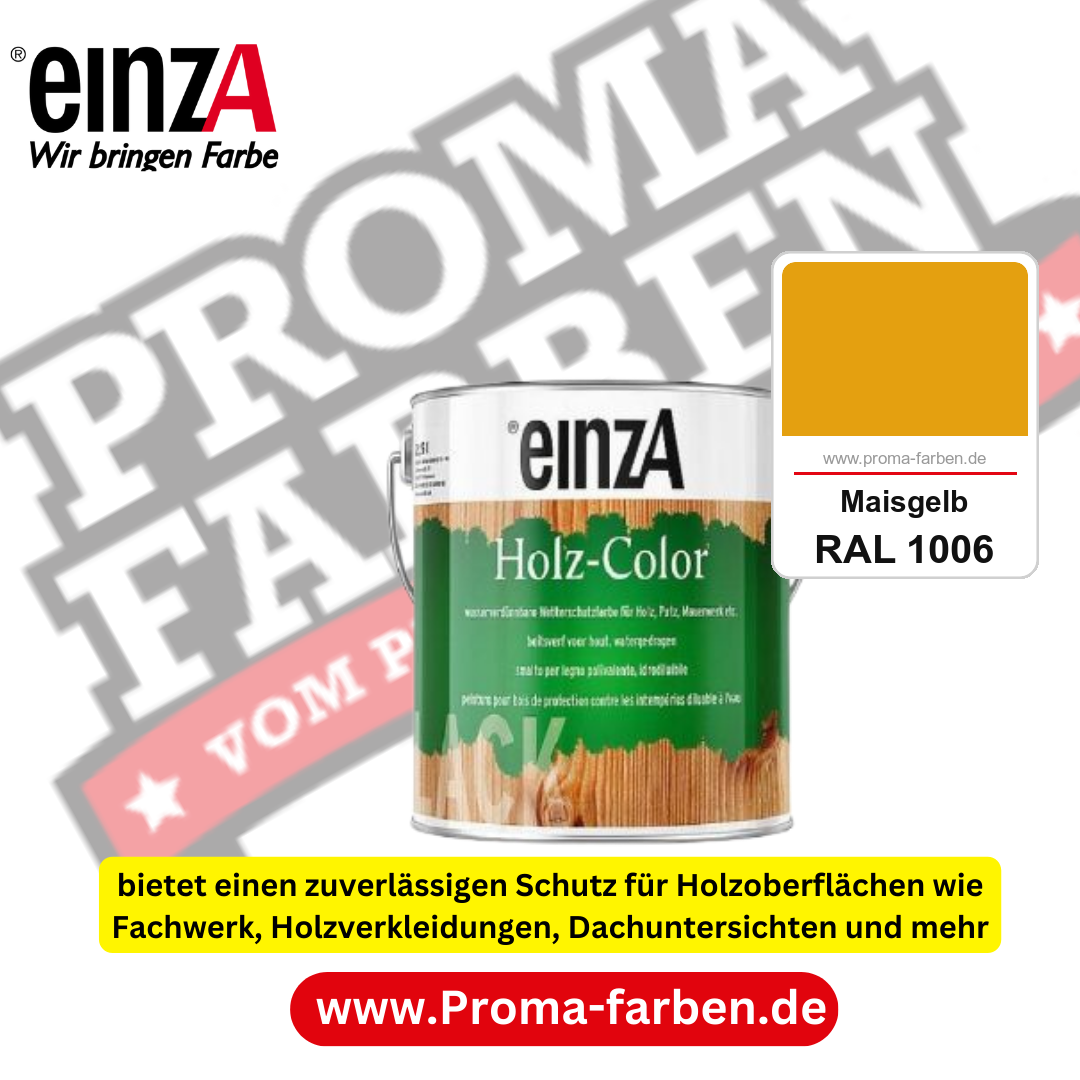 einzA Holz-Color kaufen bei Proma Farben RAL 1006 Maisgelb