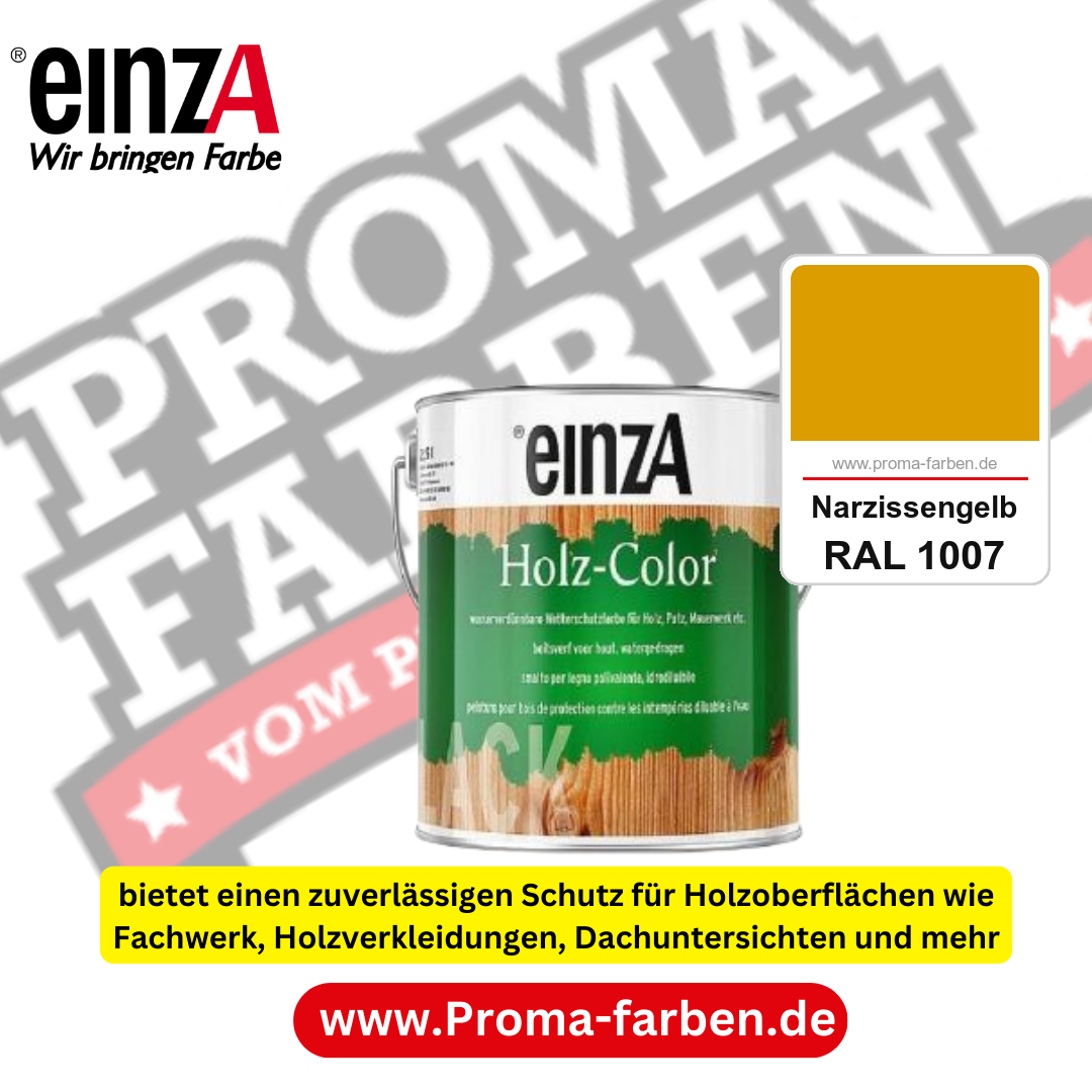 einzA Holz-Color kaufen bei Proma Farben RAL 1007 Narzissengelb