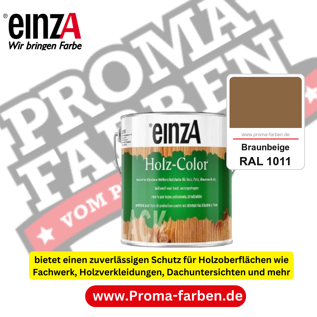 einzA Holz-Color kaufen bei Proma Farben RAL 1011 Braunbeige