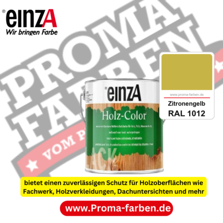 einzA Holz-Color kaufen bei Proma Farben RAL 1012 Zitronengelb