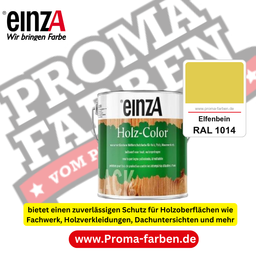 einzA Holz-Color kaufen bei Proma Farben RAL 1014 Elfenbein