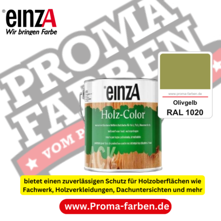 einzA Holz-Color kaufen bei Proma Farben RAL 1020 Olivgelb