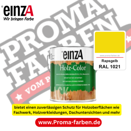 einzA Holz-Color kaufen bei Proma Farben RAL 1021 Rapsgelb