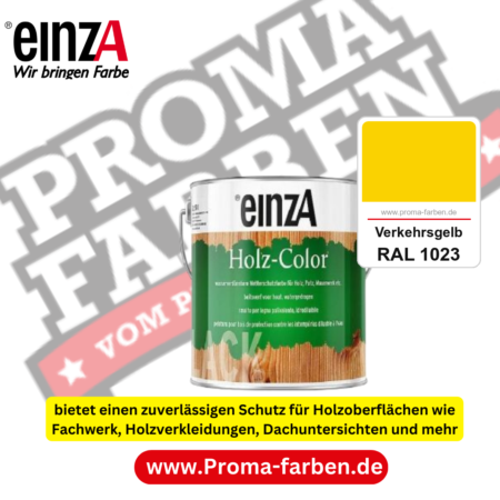 einzA Holz-Color kaufen bei Proma Farben RAL 1023 Verkehrsgelb