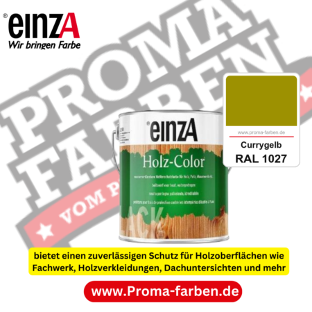 einzA Holz-Color kaufen bei Proma Farben RAL 1027 Currygelb