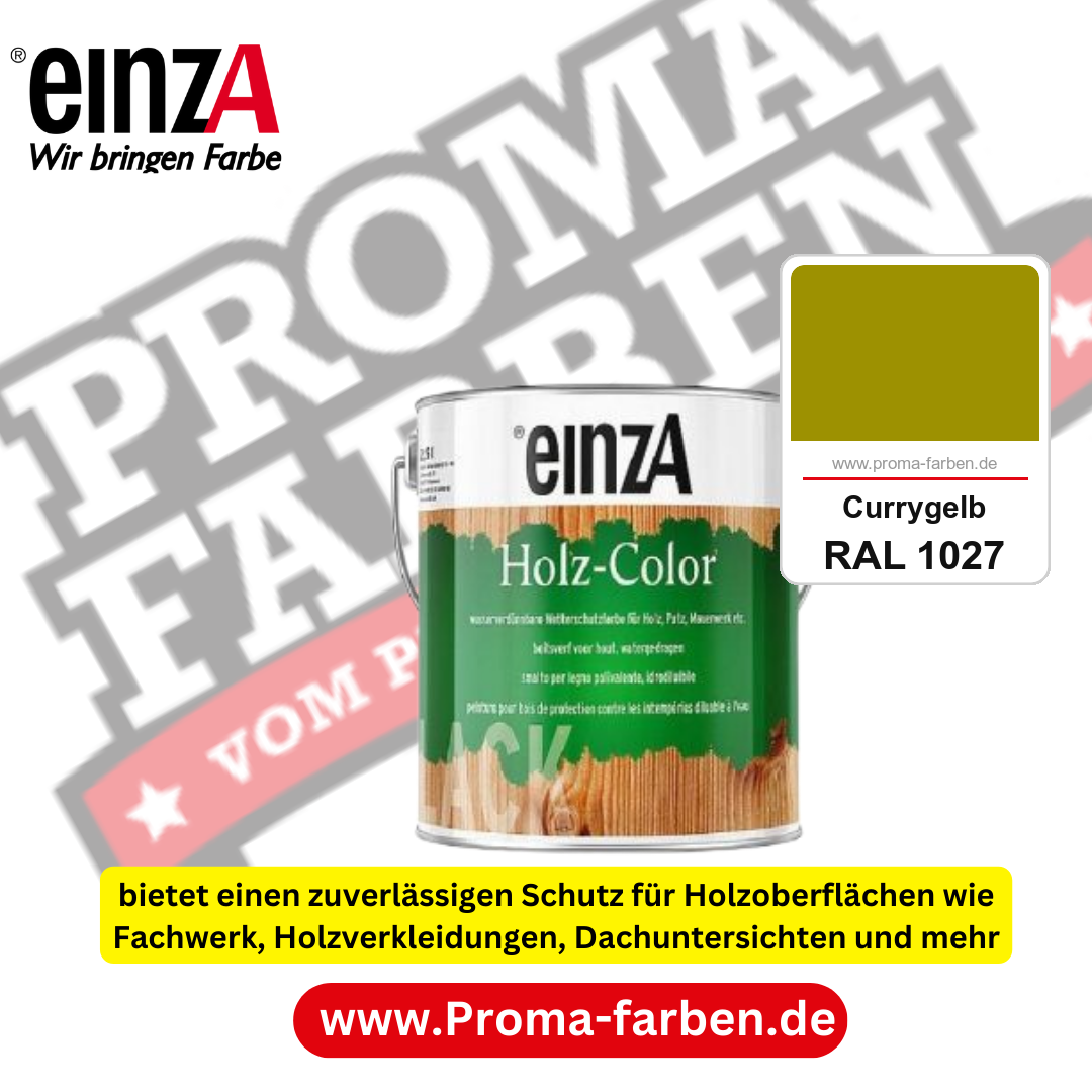 einzA Holz-Color kaufen bei Proma Farben RAL 1027 Currygelb