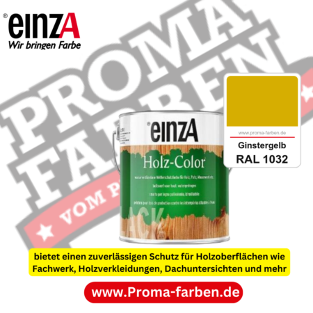 einzA Holz-Color kaufen bei Proma Farben RAL 1032 Ginstergelb