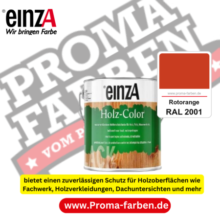 einzA Holz-Color kaufen bei Proma Farben RAL 2001 Rotorange