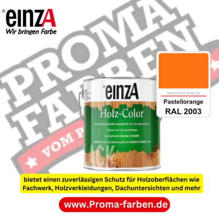 einzA Holz-Color kaufen bei Proma Farben RAL 2003 Pastellorange