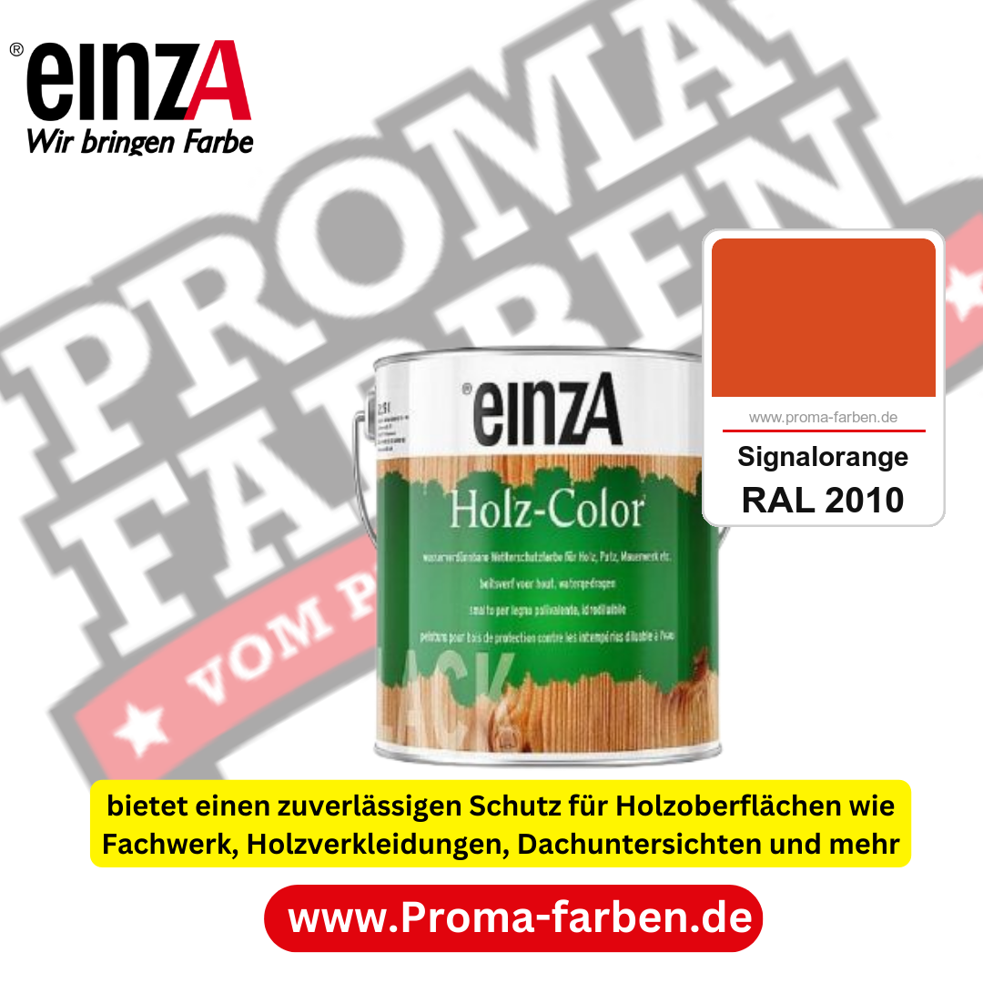 einzA Holz-Color kaufen bei Proma Farben RAL 2010 Signalorange