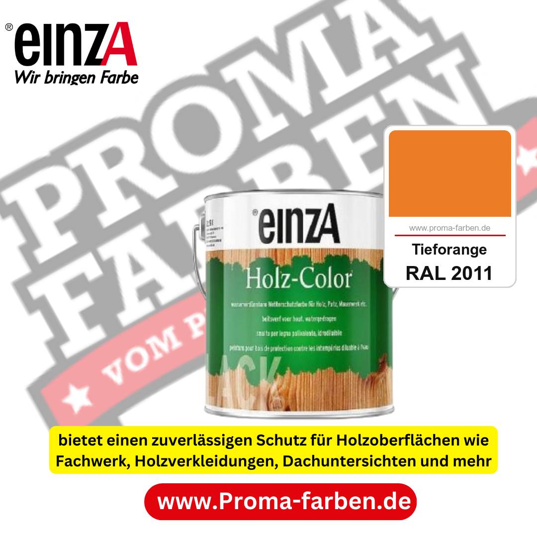 einzA Holz-Color kaufen bei Proma Farben RAL 2011 Tieforange