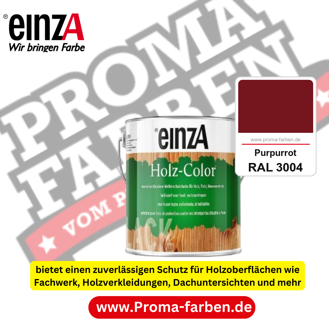einzA Holz-Color kaufen bei Proma Farben RAL 3004 Purpurrot