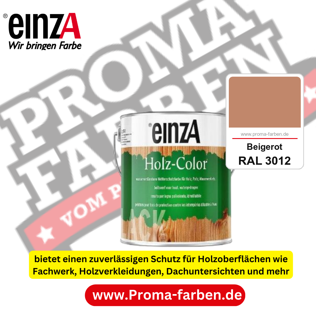 einzA Holz-Color kaufen bei Proma Farben RAL 3012 Beigerot
