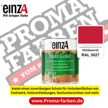 einzA Holz-Color kaufen bei Proma Farben RAL 3027 Himbeerrot