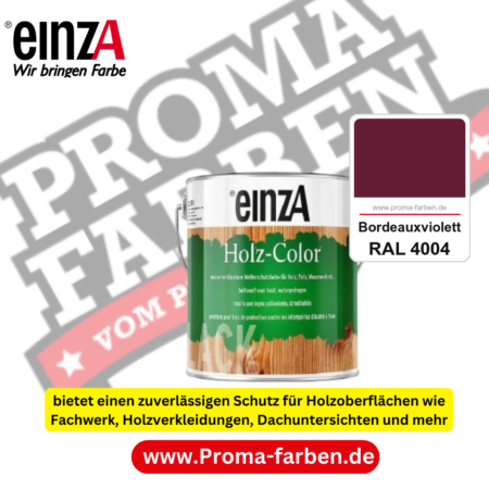 einzA Holz-Color kaufen bei Proma Farben RAL 4004 Bordeauxviolett
