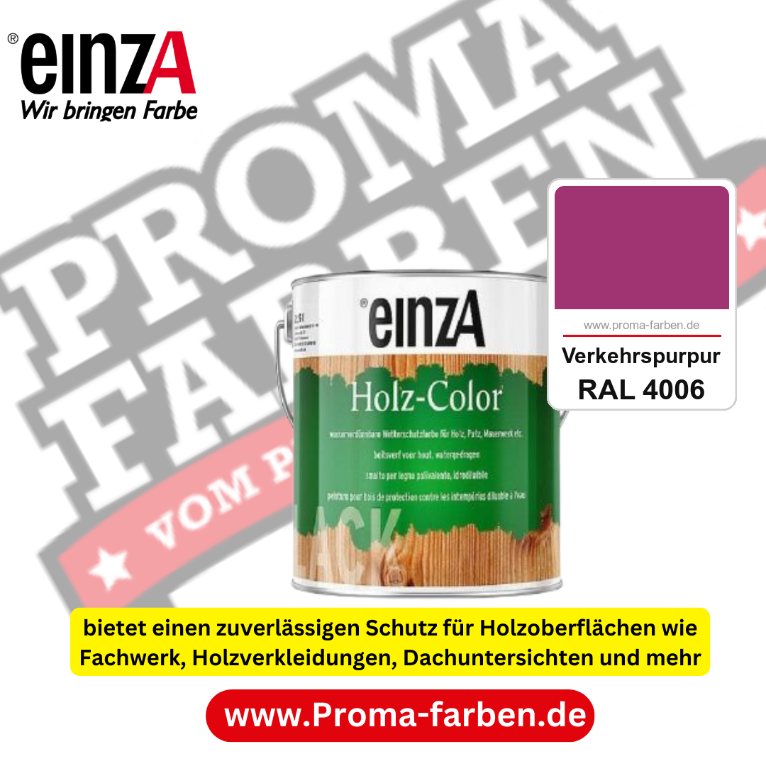 einzA Holz-Color kaufen bei Proma Farben RAL 4006 Verkehrspurpur