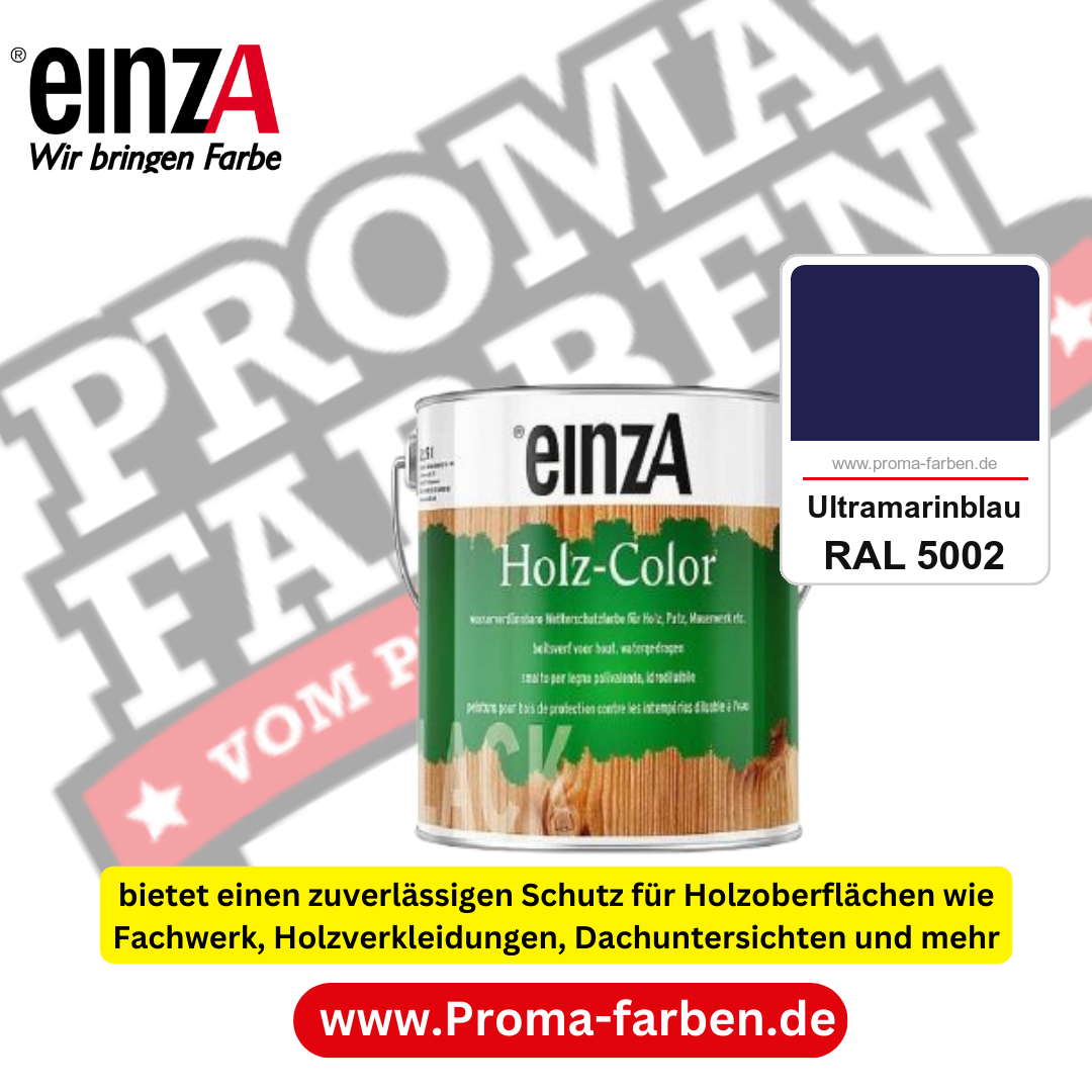 einzA Holz-Color kaufen bei Proma Farben RAL 5002 Ultramarinblau