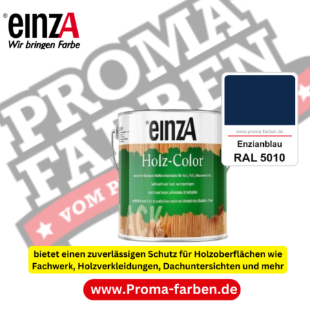 einzA Holz-Color kaufen bei Proma Farben RAL 5010 Enzianblau