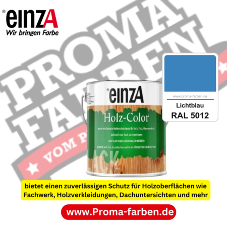 einzA Holz-Color kaufen bei Proma Farben RAL 5012 Lichtblau