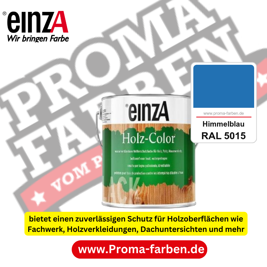 einzA Holz-Color kaufen bei Proma Farben RAL 5015 Himmelblau