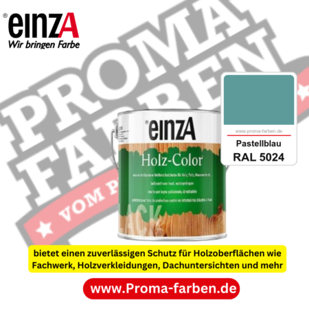 einzA Holz-Color kaufen bei Proma Farben RAL 5024 Pastellblau