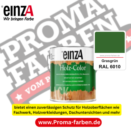 einzA Holz-Color kaufen bei Proma Farben RAL 6010 Grasgrün
