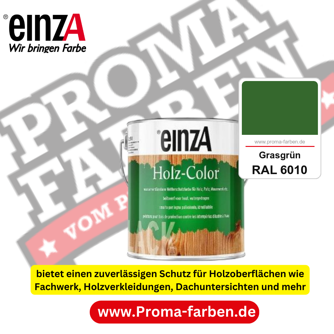 einzA Holz-Color kaufen bei Proma Farben RAL 6010 Grasgrün
