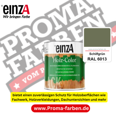 einzA Holz-Color kaufen bei Proma Farben RAL 6013 Schilfgrün