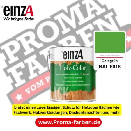 einzA Holz-Color kaufen bei Proma Farben RAL 6018 Gelbgrün