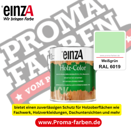 einzA Holz-Color kaufen bei Proma Farben RAL 6019 Weißgrün