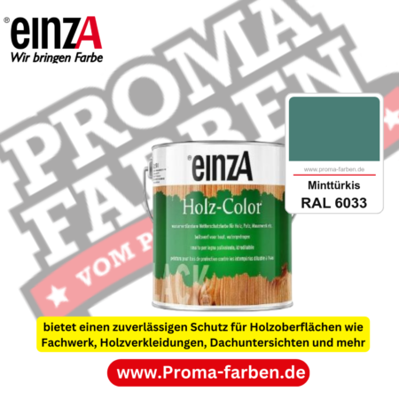 einzA Holz-Color kaufen bei Proma Farben RAL 6033 Minttürkis