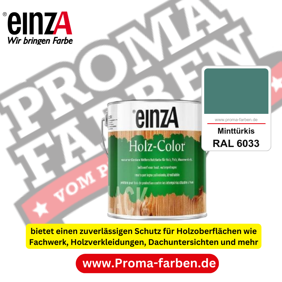 einzA Holz-Color kaufen bei Proma Farben RAL 6033 Minttürkis