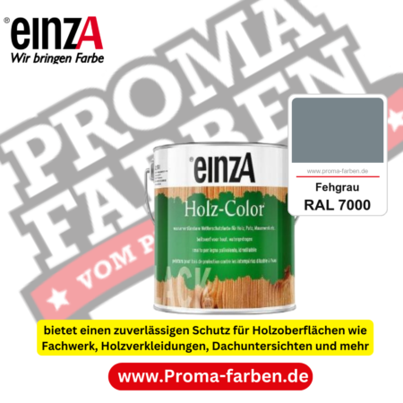 einzA Holz-Color kaufen bei Proma Farben RAL 7000 Fehgrau