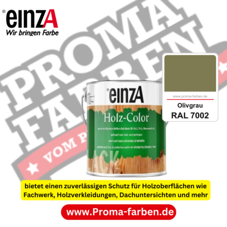 einzA Holz-Color kaufen bei Proma Farben RAL 7002 Olivgrau