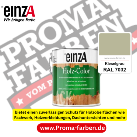 einzA Holz-Color kaufen bei Proma Farben RAL 7032 Kieselgrau