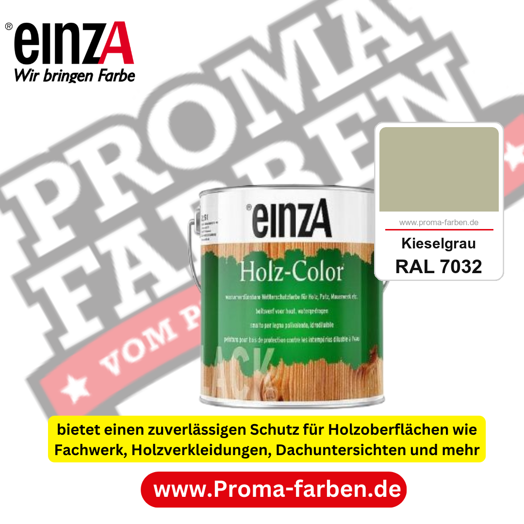 einzA Holz-Color kaufen bei Proma Farben RAL 7032 Kieselgrau