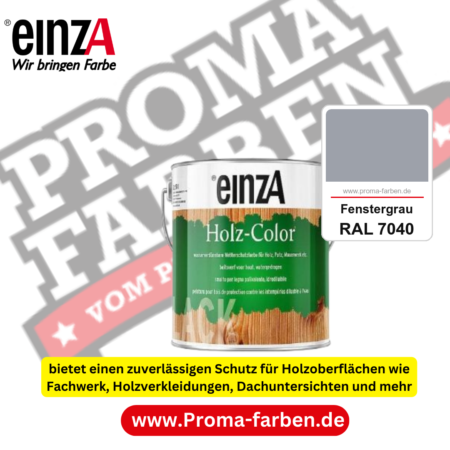einzA Holz-Color kaufen bei Proma Farben RAL 7040 Fenstergrau