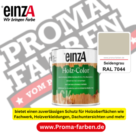 einzA Holz-Color kaufen bei Proma Farben RAL 7044 Seidengrau